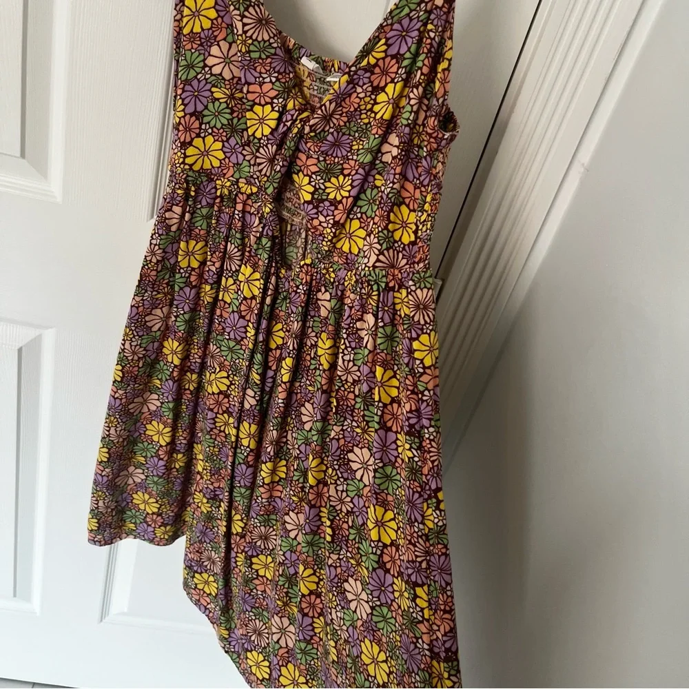 ROXY Evening Glow Again Floral Sleeveless Dress-Root Beer | XL - Picture 5 of 10